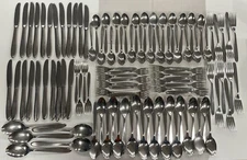 Stainless Steel Flatware By Imperial USA Lot Of 103 Pieces Fork Knife Spoon