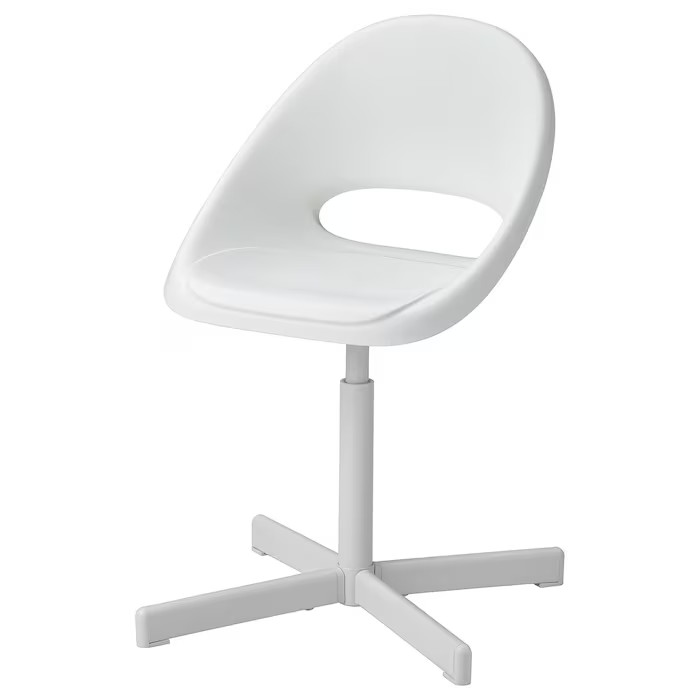 Silla de Escritorio Infantil IKEA LOBERGET / SIBBEN Tarea Estudio Moderna Blanca Resistente