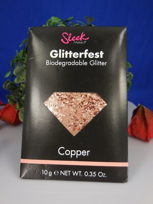 SLEEK GLITTERFEST BIODEGRADABLE GLITTER 10 g 1213 COPPER. 1016.1