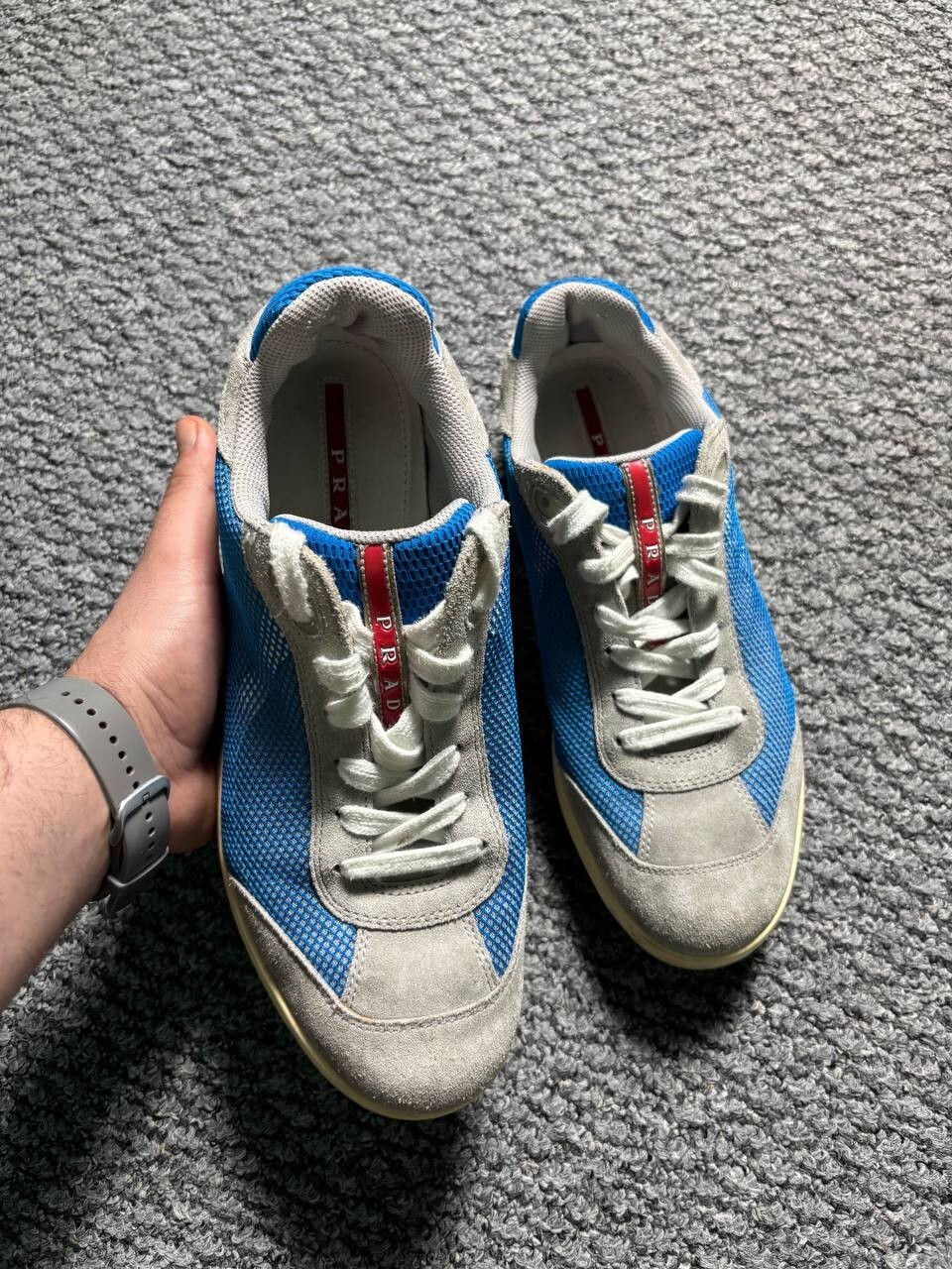 Prada men's sneakers size 7.5 luxury designer shoes