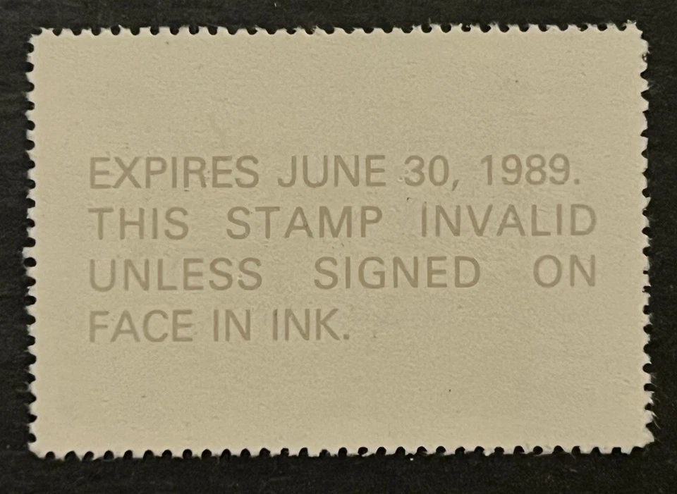 Travelstamps: 1988 Vermont State Duck Stamps - $5 Mint MNH OG - Image 4 of 4