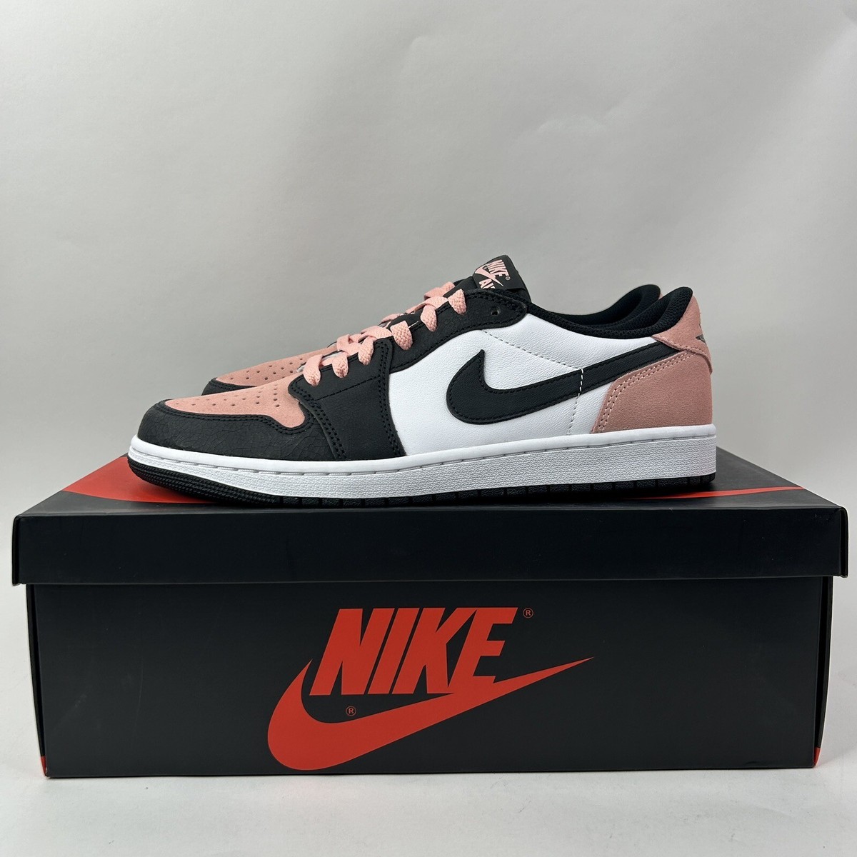 Nike Air Jordan 1 Retro Low OG “Bleached Coral/Pink Black