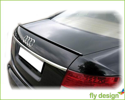Black Obsidian 4f Suitable for Audi A6 C6 Gloss Car Spoiler Rear Lip