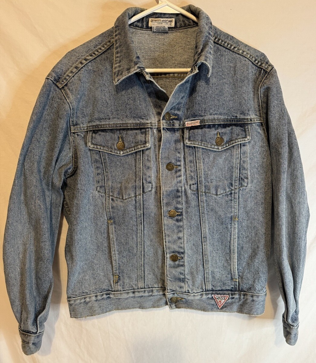 USA製 80s GUESS デニムジャケット ES MARCIANO Vintage Guess Georges Marciano Denim Jean Jacket Acid Wash USA