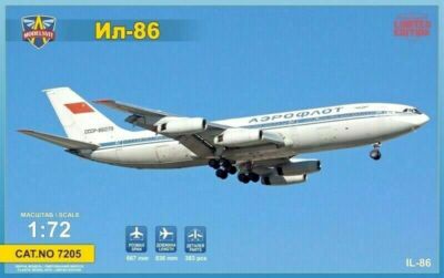 1/72 ModelSvit 7205 Ilyushin IL-86 airliner plastic model kit 