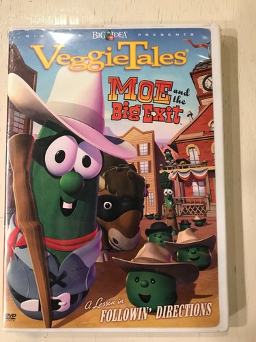 VeggieTales ~ MOE AND THE BIG EXIT ~ DVD ~ A LESSON IN FOLLOWING DIRECTIONS - Picture 1 of 3