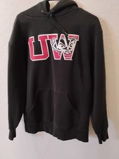 Vtg University Of Wisconsin Badgers Jansport Hoodie Sweatshirt Adult Large,Black