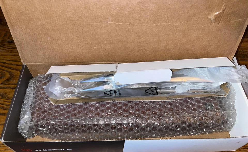 Juego de talla Wusthof cuchillo de acero inoxidable tenedor caja de madera Foto 3 de 4