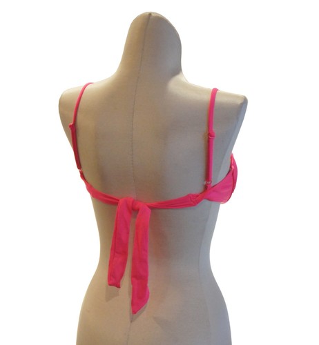 VOLCOM Underwire and Padded swim top Adjustable Strap SWIM Bikini Hot Pink - Picture 3 of 4