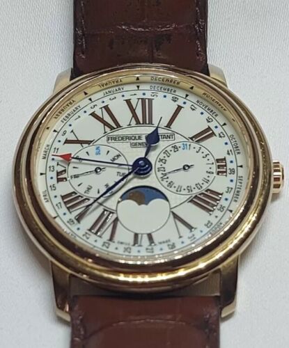 Frederique Constant Business Timer Men's Watch  Moonphase Limited Edition - Afbeelding 1 van 3