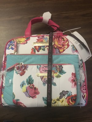 betsey johnson pink luggage