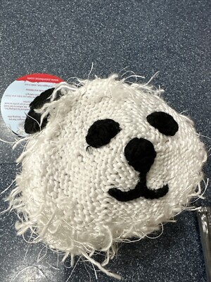 Zooni Panda Bear Fully Fleece Lined Infant Hat Small NWT