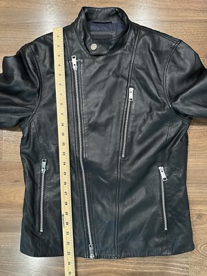 ジャケット・アウター archive ARMANI EXCHANGE Leather Jacket Armani Exchange 100% Sheep Leather Rn 103723 Women's Size XS EUC