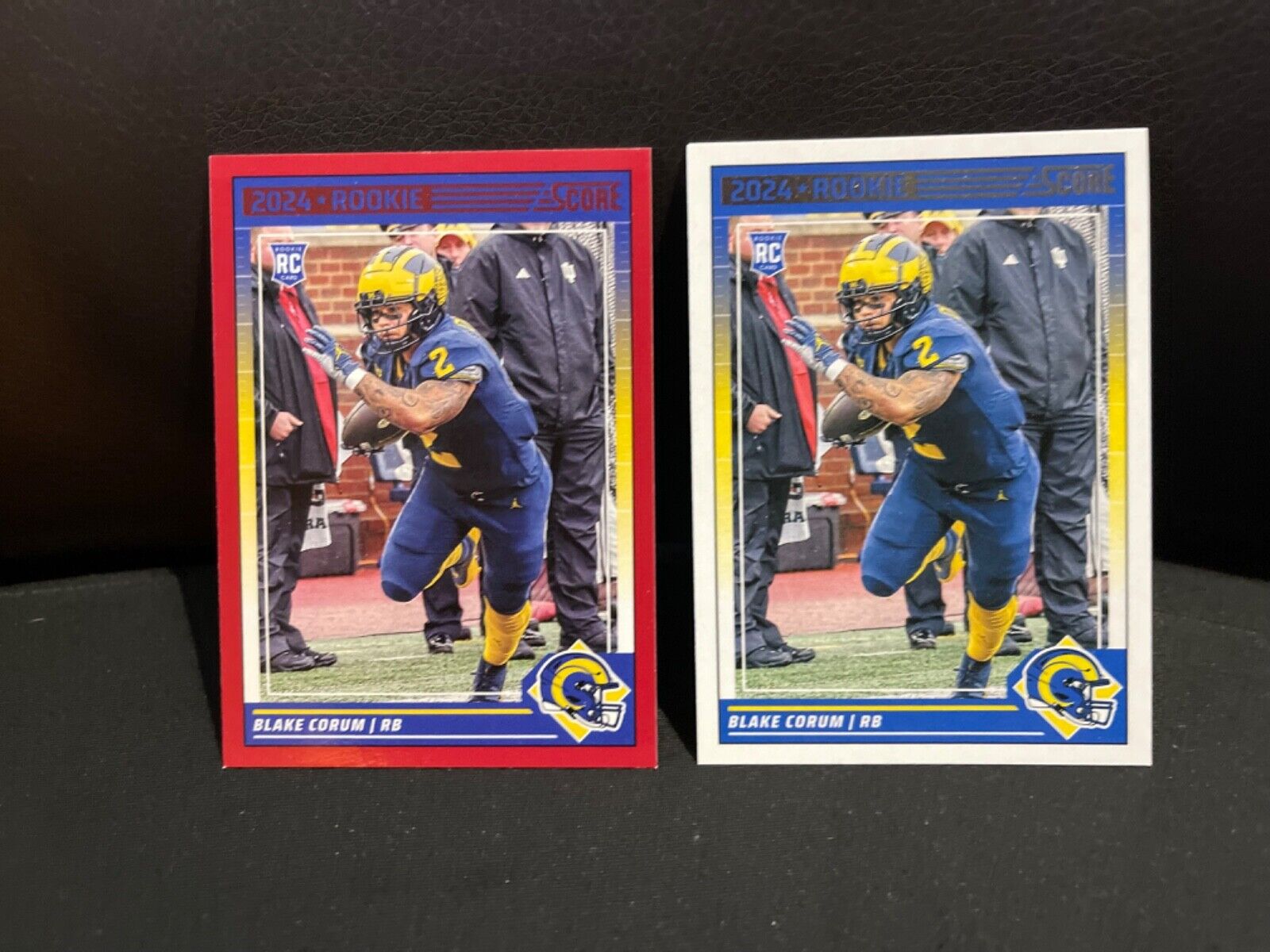 2024 Panini Score Red  / Base  Blake Corum RC #389 Rams