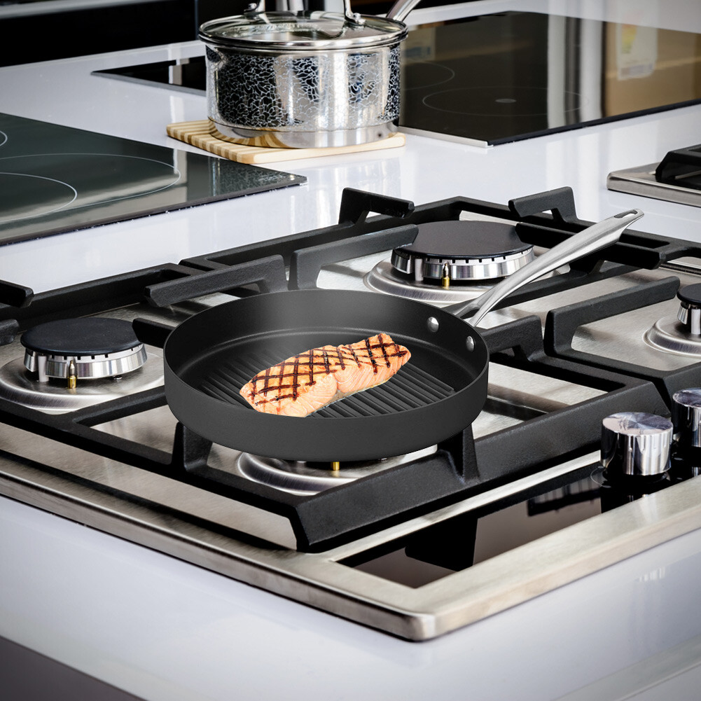 Cuisinart DSA3028 Dishwasher Safe HardAnodized 11" Round Grill Pan eBay