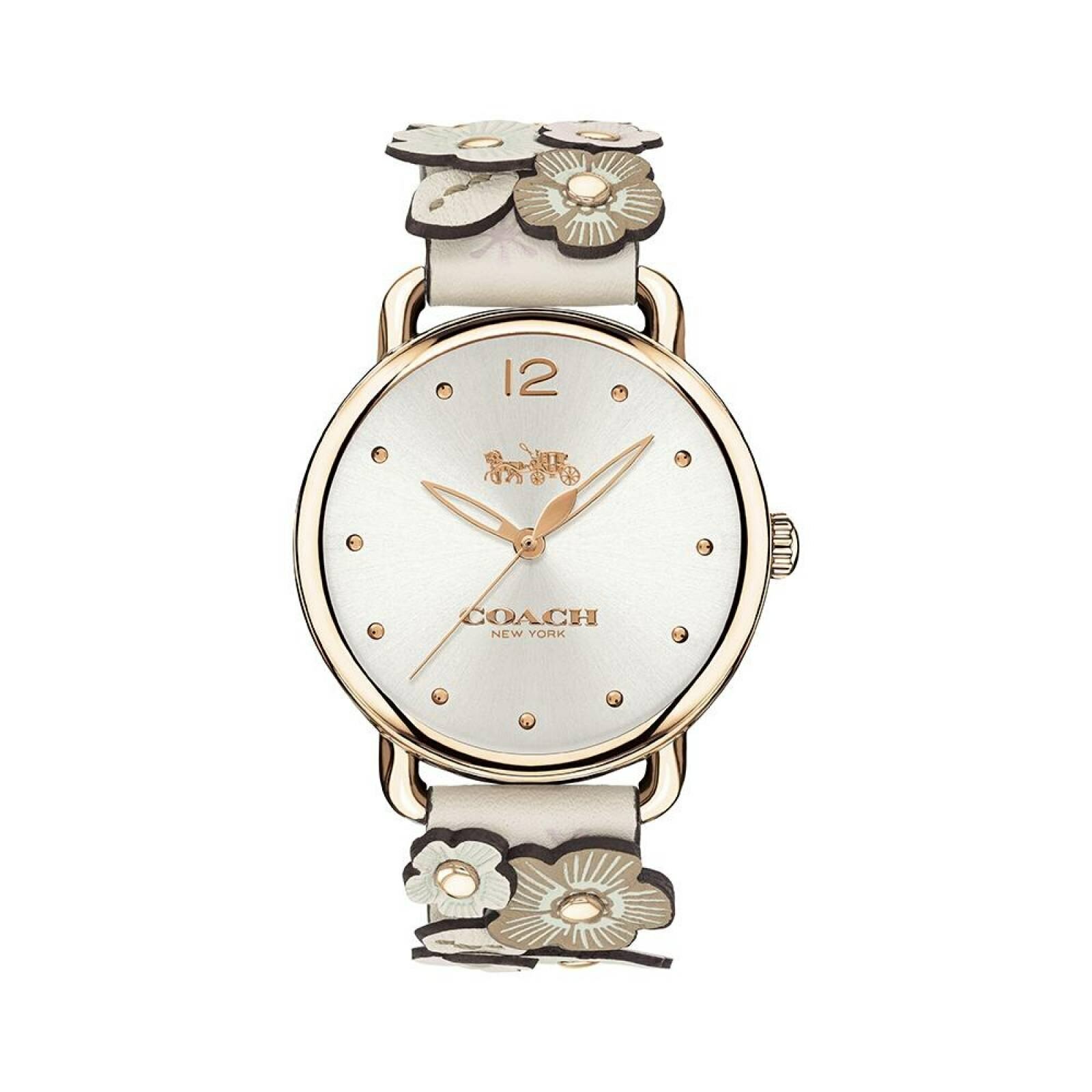 coach delancey floral watch