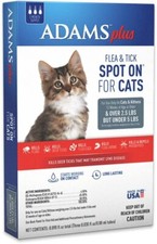 Adams Plus Flea And Tick Spot On For Cats And Kittens Over 2.5 Lbs, Under 5 LBS