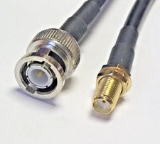 BNC Male to SMA Female RG223 Silver Low Loss Coax Cable Pick Length Lot USA