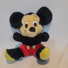 VINTAGE Walt Disney BeanBag Plush Mickey Mouse 8"