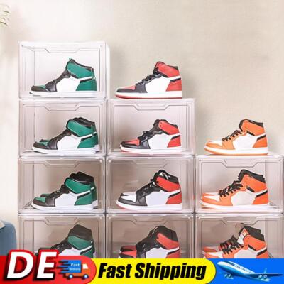 Plastic Shoe Storage Box Stackable Acrylic Transparent Shoe Box for Home Storage