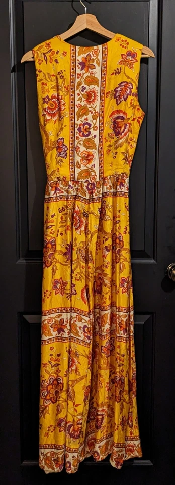 Винтажный женский комбинезон Ala Casa от Eddy George с цветочным узором калифорнийский размер M - Изображение 3 из 4