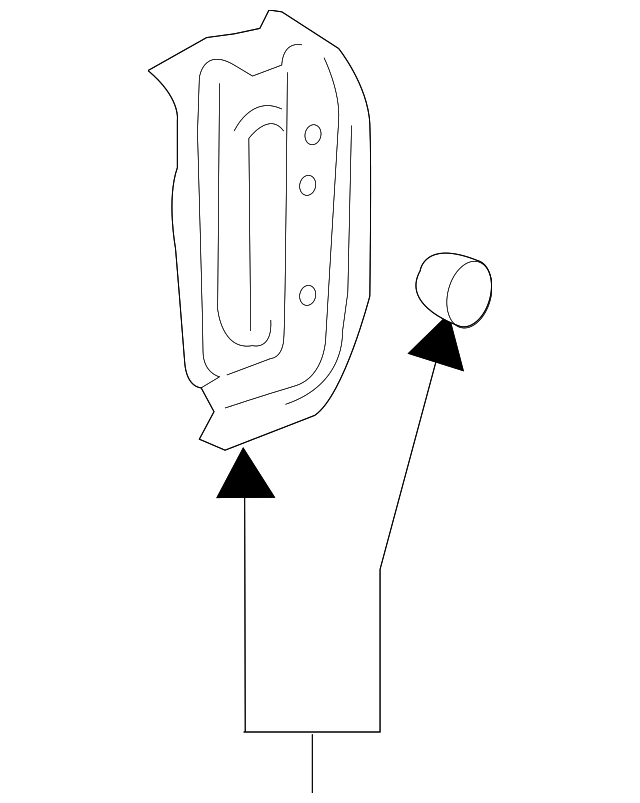 GM 23323161 Rear Passenger Shock Absorber Upper Mount Reinforcement w/ Spacer