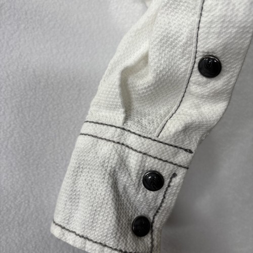 Bke Men's XL Pearl Snap Western Athletic Fit Long Sleeve Button Down Shirt - Picture 6 of 15