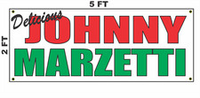 JOHNNY MARZETTI Banner Sign for Food Truck Diner Restaurant or Convenience Store