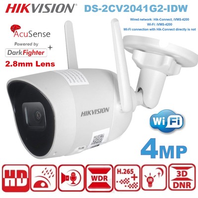 Hikvision DS-2CV2041G2-IDW Wireless WiFi Security Camera System Smart Outdoor