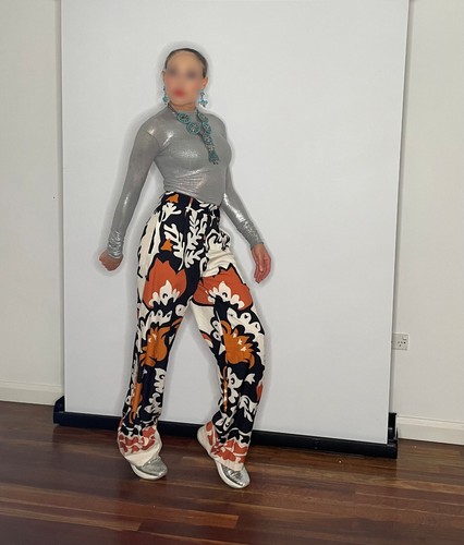 Conjunto de traje pantalón psicodélico de los años 80 y 60, ¡haz oferta bienvenida! - Imagen 8 de 12