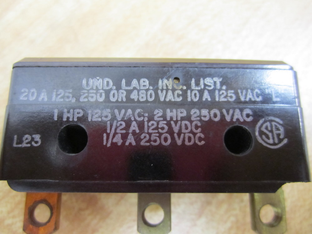 Micro-interrupteur Honeywell BA-2R708-P7 - Relais 1/2A 125VDC 2HP 250VAC - Neuf