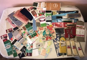 VTG SEAM & BLANKET BINDING Bias Tape ZIPPERS Hot Iron Patches & Mending Tape