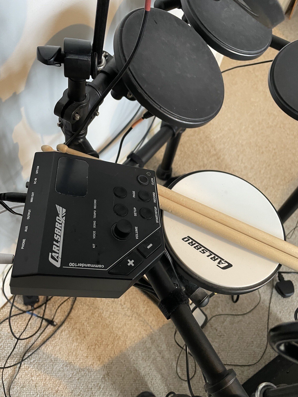 Carlsbro CSD100 electronic Drum Kit and EDA30 Drum Monitor eBay