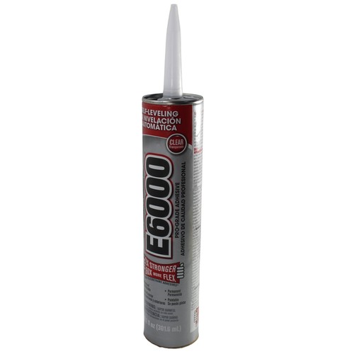 10.2 fl oz E6000 Industrial Strength Clear Self Leveling Waterproof Adhesive - Picture 3 of 3