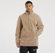    Nike Yoga Sherpa 1/2 Zip Training Men's Pullover Sweatshirt Size M DD2182-247