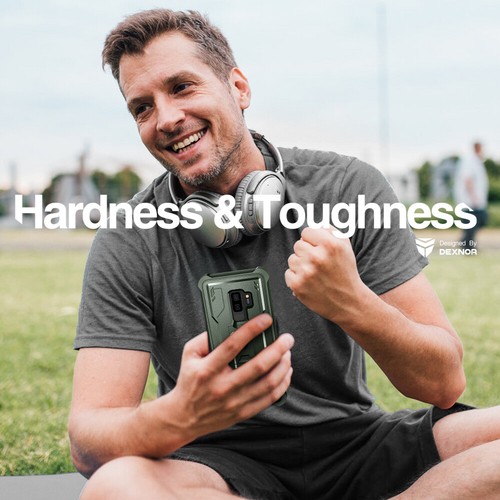 Funda Dexnor para Samsung Galaxy S9 Plus S9+ resistente cubierta resistente con soporte - Imagen 45 de 52
