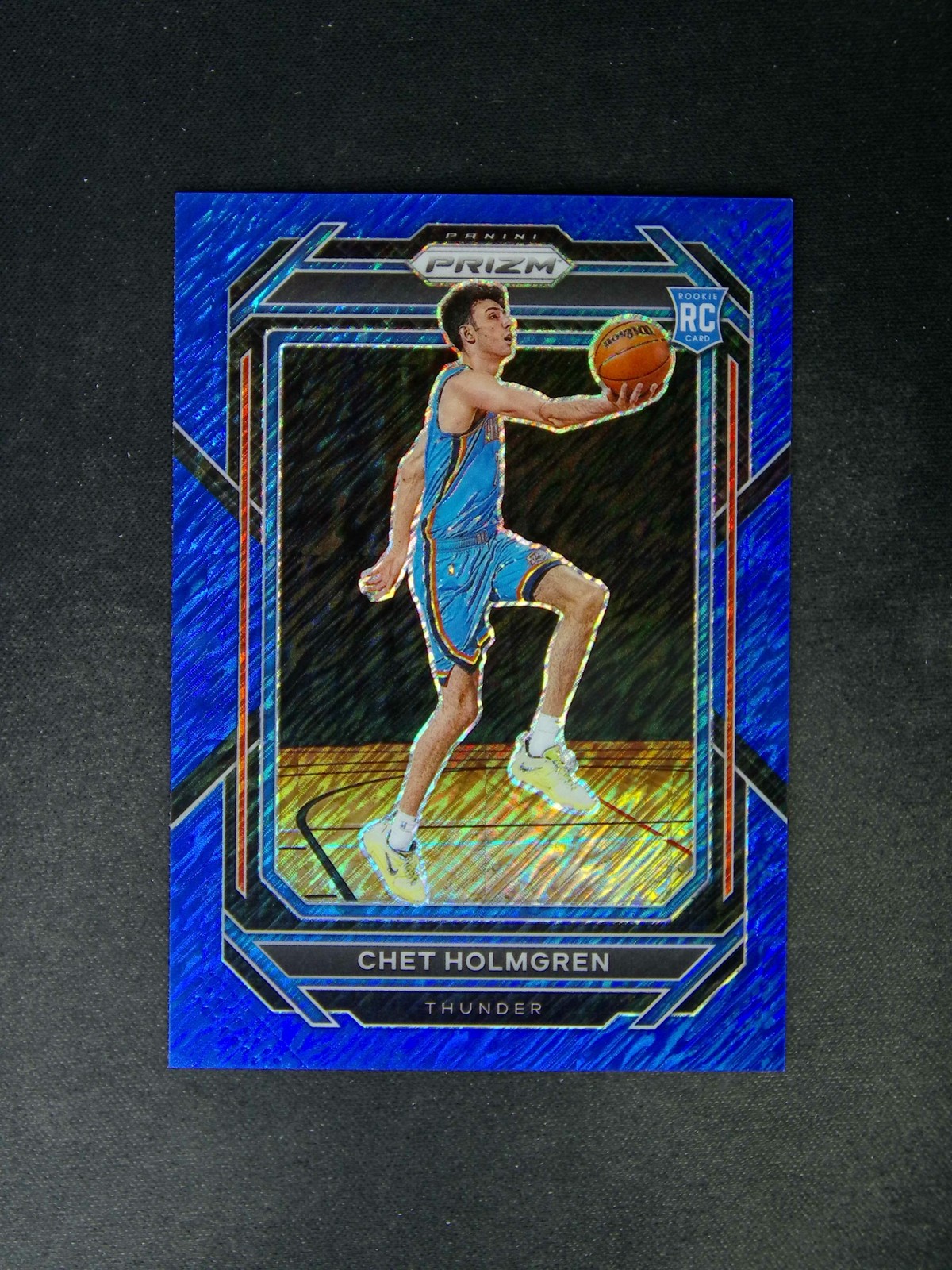 2022-23 Panini Prizm Chet Holmgren #266 RC Rookie Color Match Blue Shimmer /35