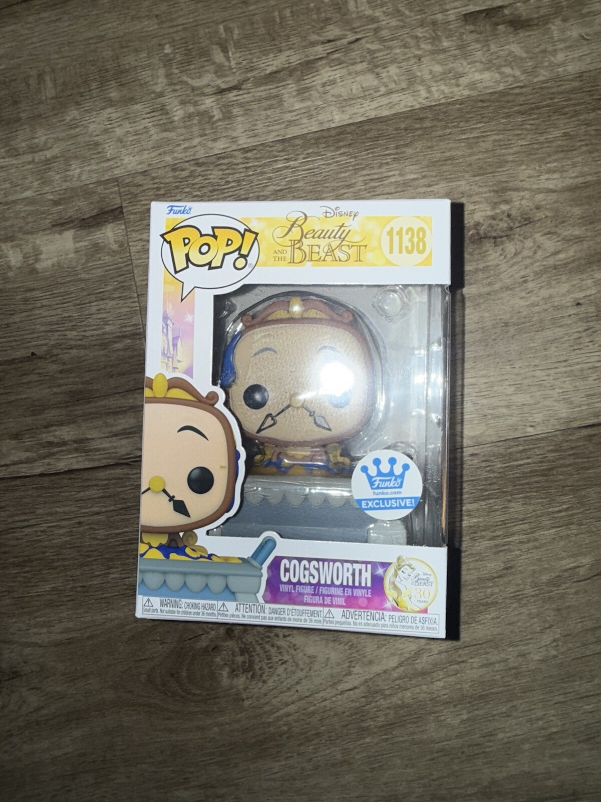 Funko Pop! Vinyl: Disney - Cogsworth - Funko (Exclusive) #1138