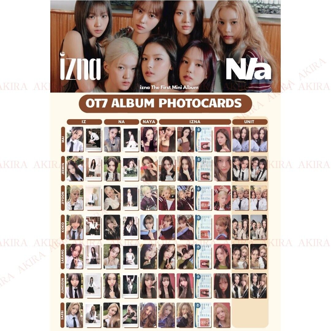IZNA THE 1st MINI ALBUM N/A ALL VERSION PHOTO CARD OFFICIAL IZNA THE 1st MINI ALBUM N/A ALL VERSION PHOTO CARD OFFICIAL