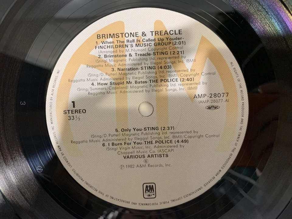 V.A(Sting/The Police) Brimstone & Treacle Japan LP [59001ER] - Image 2 of 2
