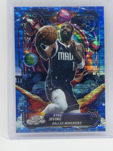 2025-26 Topps Cosmic Chrome Kyrie Irving Propulsion Blue Moon Refractor #/99