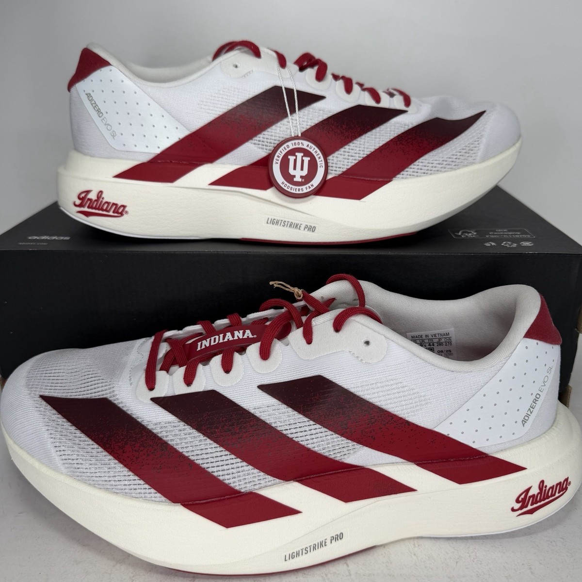 adidas Adizero EVO SL Indiana University Hoosiers Men's Size 8.5