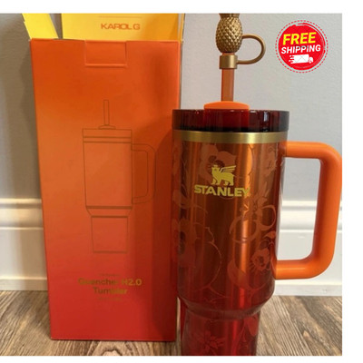 Stanley x KAROL G 40oz Quencher H2.0 FlowState Tumbler Cup New-Free Shiping-