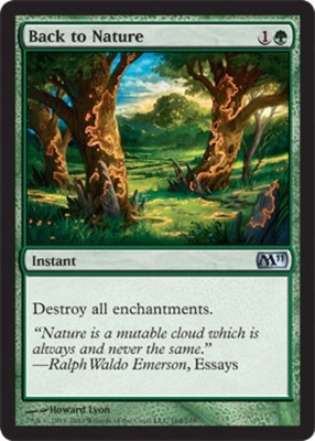 4 x Back to Nature - Magic 2011 - Moderate Play - MTG