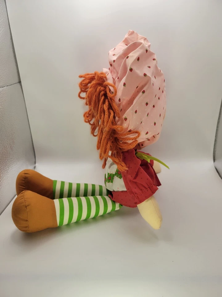 "Muñeca Kenner Strawberry Shortcake Rag 1980 16"" vestido original Hong Kong vintage" Foto 3 de 4