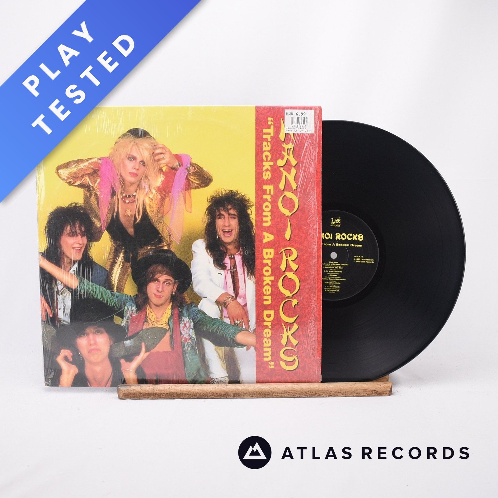 Hanoi Rocks Tracks From A Broken Dream A B LP Vinyl Record LICLP 10 - EX/EX