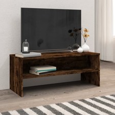 Modern Wooden 40 Inch TV Tele Stand Media Unit Cabinet With Storage Shelf Wood