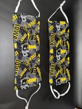 FOOTBALL TEAMS FACE MASKS HANDMADE FABRIC WASHABLE AND REUSABLE MADE IN USA