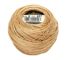 DMC 116 8-437 Pearl Cotton Thread Balls, Light Tan, Size 8