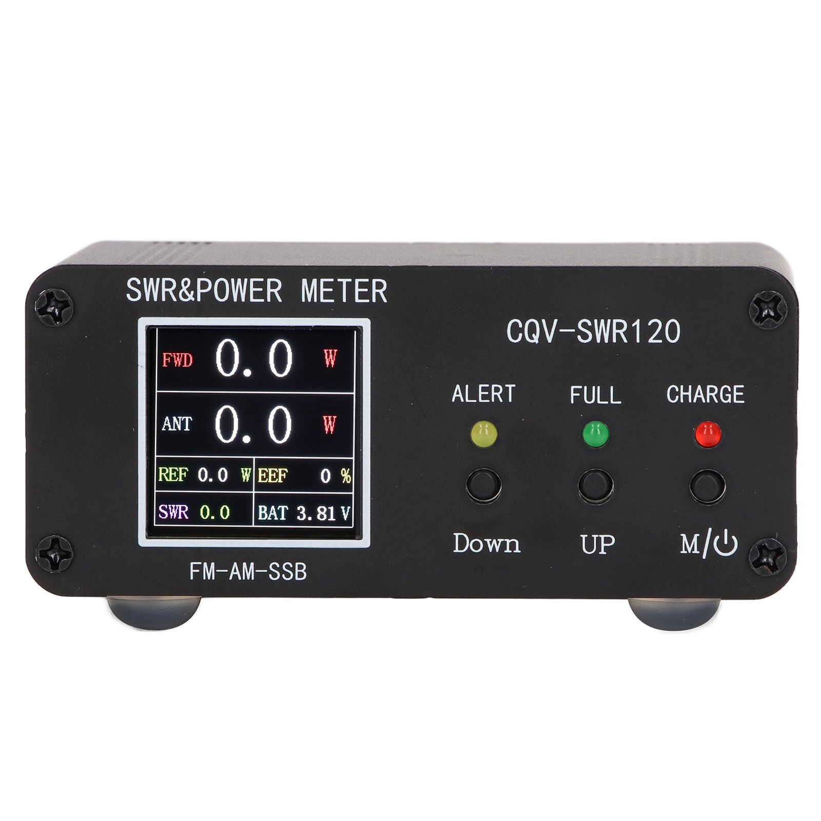 SWR Power Meter Digital 120W Display Standing Wave Tester for FM AM SSB Black